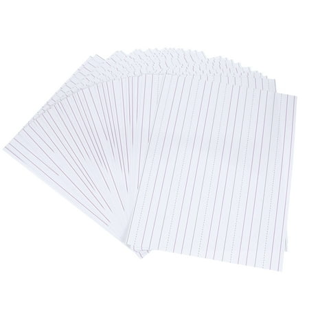 

30pcs Blank Alphabet Teaching Cards Strips Lined Ruled Sentence Strip for School