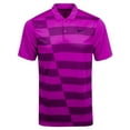 thumbnail image 3 of Nike Men's Dri-Fit Essential Graphic Striped Golf Polo (Small, Vivid Purple), 3 of 4