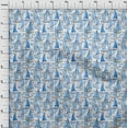 thumbnail image 4 of oneOone Georgette Viscose Medium Blue Fabric Beach Boat Craft Projects Decor Fabric Printed By The Yard 42 Inch Wide, 4 of 4