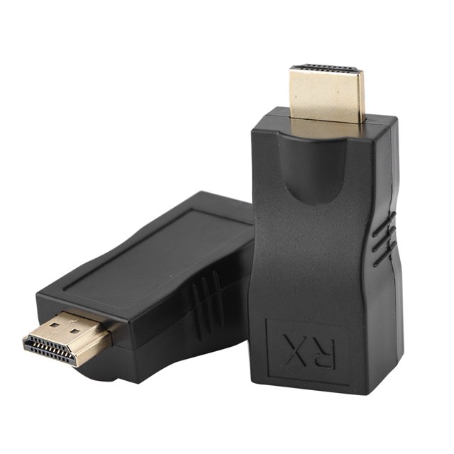 Convertidor 2x, Extensor de 30 M A Extensor de Cable de RJ45, Repetidor Convertidor SOBRE CAT-5E CAT6