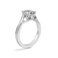 thumbnail image 2 of 1.00 Ct Emerald Cut Natural Diamond Stylish Solitaire Ring for Anniversary Solid 14K White Gold Size 4, 2 of 8