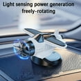 thumbnail image 3 of TOPRenddon Solar Powered Airplane Car Decor - Moving Dashboard Ornament for Tesla/SUV with Spinning Propellers (Great Pilot Gift Idea), 3 of 7