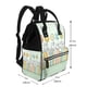 thumbnail image 2 of Disketp Books Mochila de Pañales de Gran Capacidad con Múltiples Bolsillos, Mochila de Viaje Multifuncional para Bebé, Unisex, Moderna y Resistente, 2 of 6