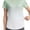 Gradient Green White, variant on Women's UPF 50+ Rash Guard Swim Shirt Quick Dry Short Sleeve Workout T-Shirt Summer Bathing Suit Top L