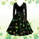 thumbnail image 1 of WILLBEST Vestidos de Algodon para Mujer Vestidos para Mujer Vestido de Fiesta Vestido de Manga Larga con Cuello En V Vestido de Línea A Vestidos de Noche de Verano Chica, 1 of 3
