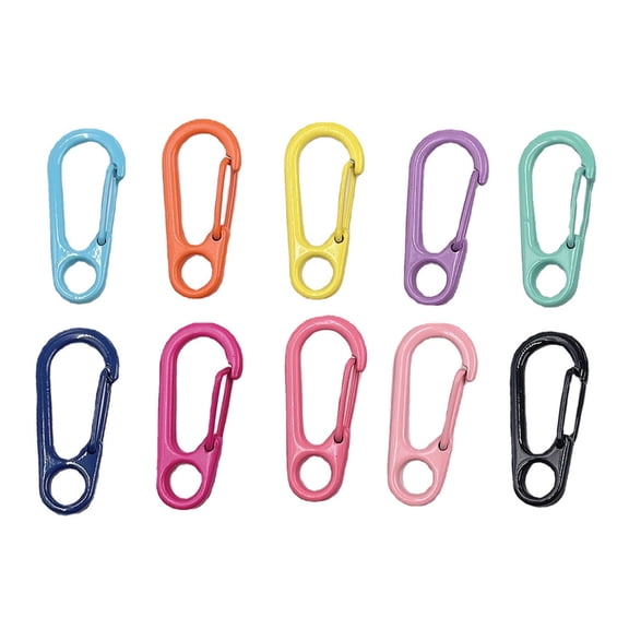 10lots Key Rings Carabiner Light weight Carabiner Durability Small Carabiner for Key Fishing Accessories