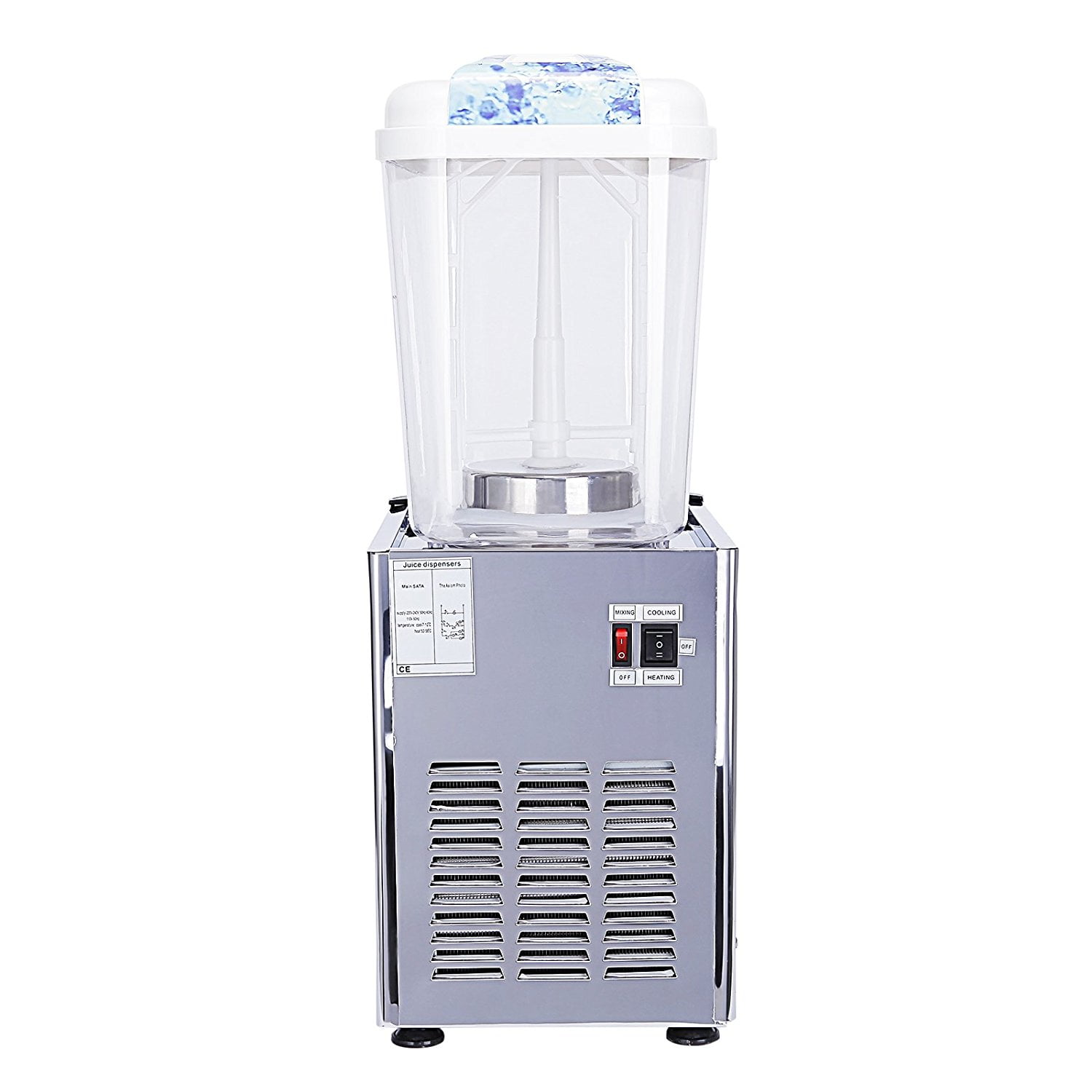 Commercial Beverage Dispenser 150W 6.3 gal Cold Drink Machine 2 tanks 2×12  L