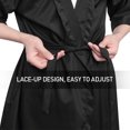 thumbnail image 2 of BESTONZON Lurrose 1PC Salon Client Gown Robes Cape Hair Salon Hair Cutting Smock for Clients Kimono Style (Black), 2 of 6