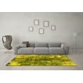 thumbnail image 3 of Ahgly Company Indoor Rectangle Abstract Yellow Modern Area Rugs, 7' x 10', 3 of 4