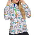 thumbnail image 4 of KLL Unicorn DoingYoga for Womens Pullover Hoodie with Pocket Hooded Long Sleeve Shirts Sweatshirt for Women-Small, 4 of 7