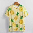 thumbnail image 3 of Lunarable Pineapple Women's Short Sleeve Tops Casual Blouses T Shirt, 3 of 6