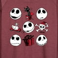thumbnail image 3 of The Nightmare Before Christmas - Jack Christmas Grid - Women's Lightweight French Terry Long Sleeve Shirt, 3 of 5