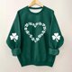 thumbnail image 1 of Blusas y camisas de manga larga con cuello redondo para niños Estampado del Día de San Patricio Estampados de manga larga Casual Suelto Forro polar para mayor calidez Sudadera con capucha de manga lar, 1 of 5