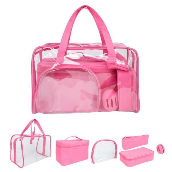 Equate Beauty cosmetic bag - 6-Piece Value Set - Pink