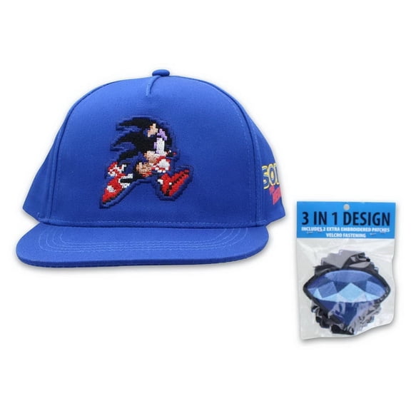 Sonic the Hedgehog 3-In-1 Design Adjustable Baseball Hat | One Size