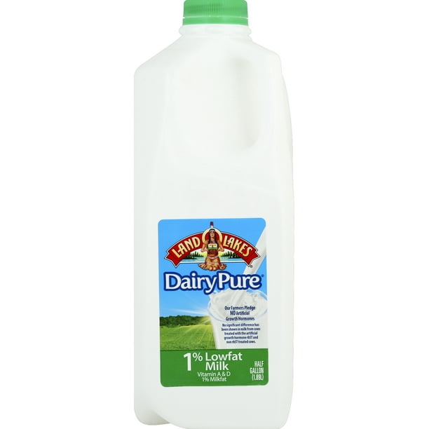 Land O Lakes 1 Low Fat Milk Half Gallon Walmart Com Walmart Com