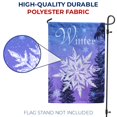 thumbnail image 4 of America Forever Winter Snowflake Garden Flag - 12.5 x 18 inches - Let It Snow Blue Hello Winter Night - Double Sided Seasonal Holiday Yard Outdoor Decorative Garden Flag, 4 of 7