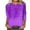 Purple, variant on SHE IS My Items Long Shirts for Women Fall Long Sleeve Tops for Women Cotton Blouses for Women Long Sleeve Loose Fitting Basic Tees for Women
