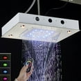 thumbnail image 6 of Chrome  LED Colors Changing Rain&Waterfall Ceiling Large Shower Head with Remote Control, 6 of 14