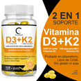 thumbnail image 2 of Cápsulas de vitamina D3+K2 GPGP Greenpeople 5000 UI 120 cápsulas, 2 of 7