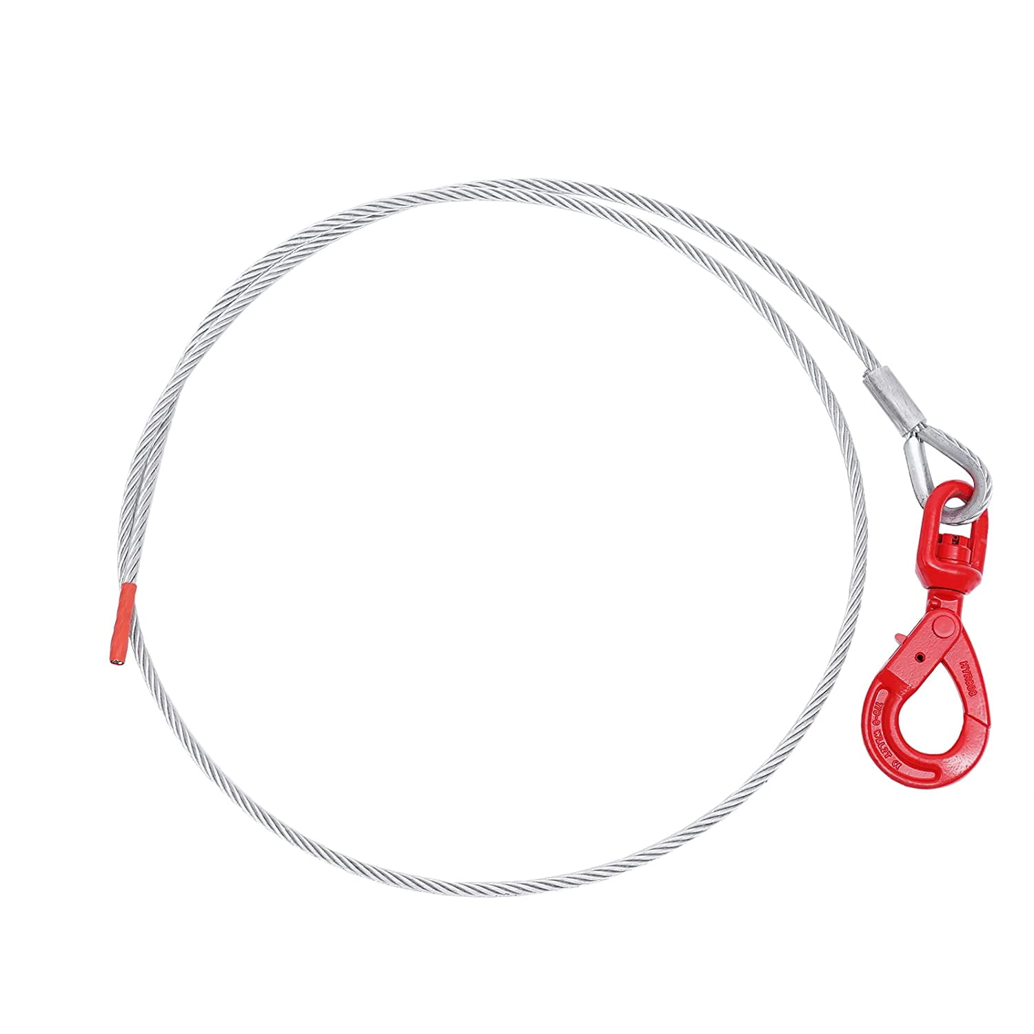 FETCOI 38 x 100 Wire Rope Sling with Hook, Wire Traction Rope Maximum