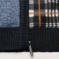 thumbnail image 7 of LoyisViDion Men's Fleece Sweater Knitwear for Thicken Warmth Blue 12(2XL), 7 of 7