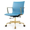 thumbnail image 5 of M5 Genuine Leather Executive Office Chair- Polished Gold Frame, 5 of 7
