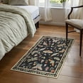 thumbnail image 3 of Moynesa 2'x3' Insect Entryway Rug, Washable Rug Kitchen Rug Non-Slip, Vintage Botanical Door Mat Indoor Entrance Stain Resistant Small Rug Low-Pile Throw Rug for Bathroom Bedroom Black, 3 of 8