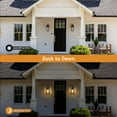 thumbnail image 5 of C Cattleya  1-Light Matte Black Dusk to Dawn Outdoor Wall Lantern Sconce 13.5-inch, 5 of 6