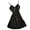 Black, variant on Lingerie for Women Babydoll Satin Bowknot Lace V Neck Sleepdress Charming Nightdress Women's Underwear,Black