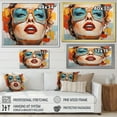 thumbnail image 4 of Designart "Draws Inspiration Pop Art wall art II" Fashion Floater Framed Canvas Wall Art, 4 of 7