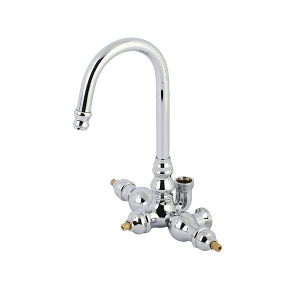 Aqua Vintage AET200-1 Clawfoot Tub Faucet, Polished Chrome