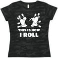 thumbnail image 3 of Inktastic How I Roll Bowling Women's T-Shirt, 3 of 5