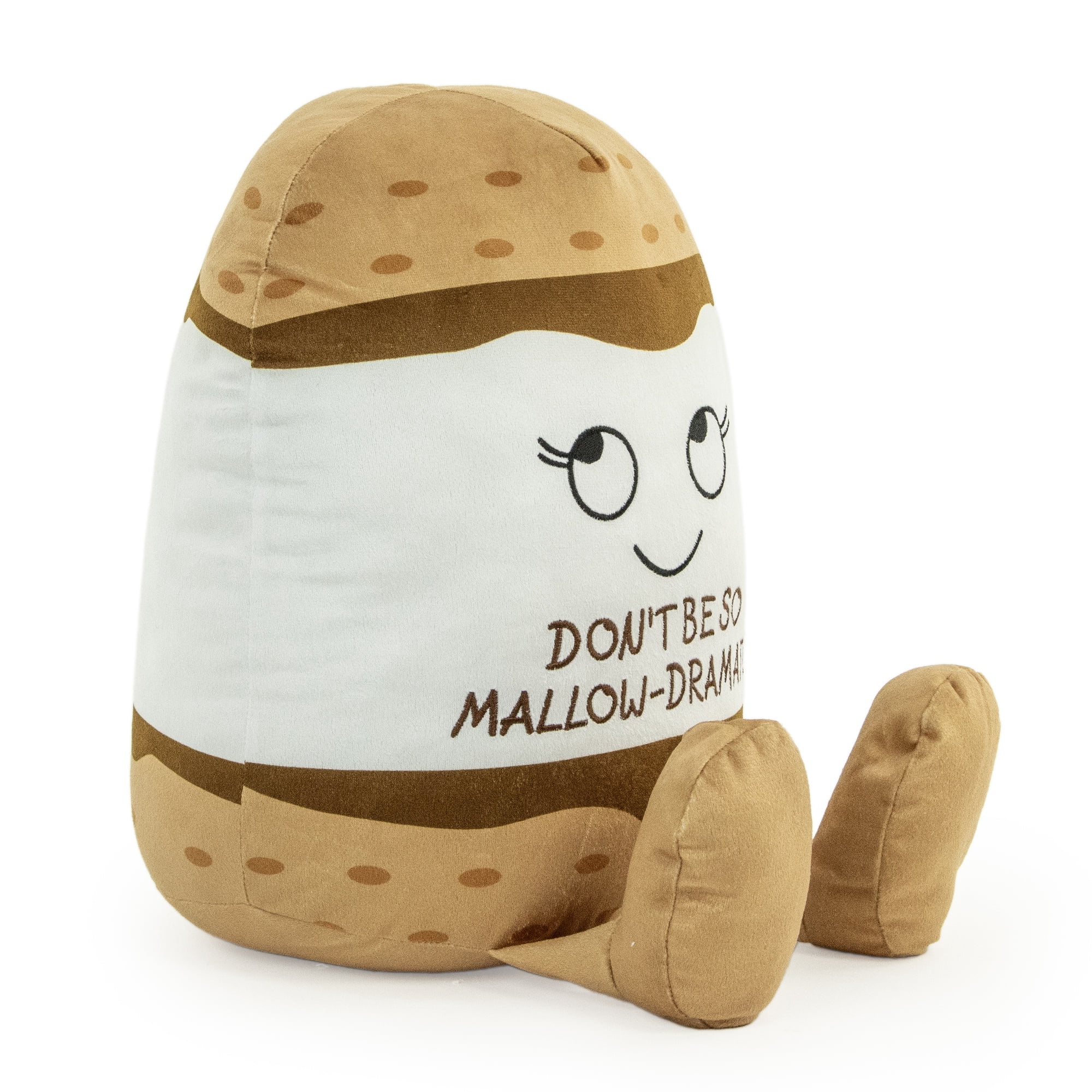 Jumbo Snarky Marshmallow Stuffed Plush Toy, Funny Soft Collectible Plush Character, 12M+