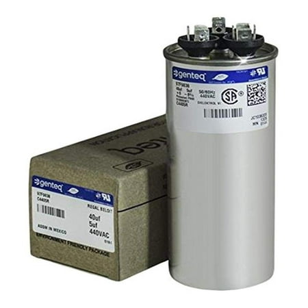 

Genteq 97F9838/C4405R Round Capacitor 40 5 UF MFD 440V