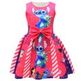 thumbnail image 3 of 2024 Disney Lilo & Stitch Kids For Girls Vestido Falda de película Lindo dibujo animado Stitch Vestidos de fiesta Lazo Niñas Vestidos casuales, 3 of 5