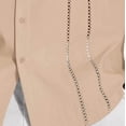 thumbnail image 6 of COSFO Mens Button Up Shirts Short Sleeve Casual Summer Shirt Beach Solid Collared Loose Fit Mens Shirts 5xl, 6 of 6