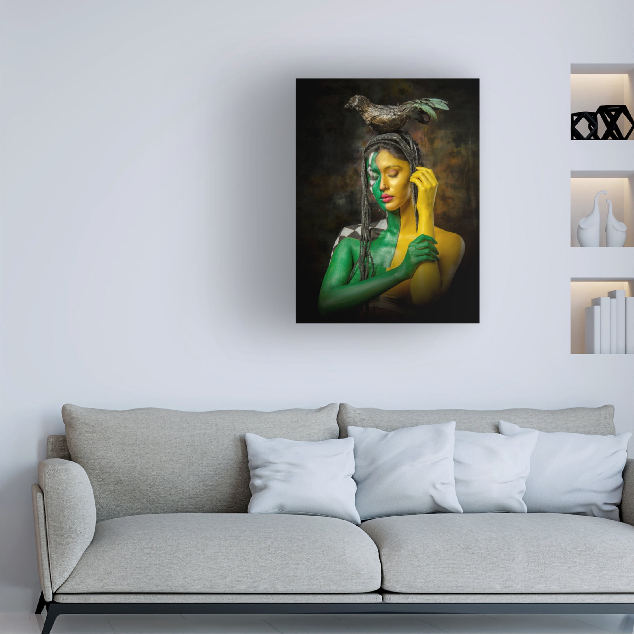 Trademark Fine Art PARTHA BHATTACHARYYA QUEEN OF BLACK MAGIC Canvas Wall Art