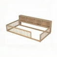 thumbnail image 4 of Solid Pine Wood Floor Bed with Storage & USB - Twin XL, 4 of 11