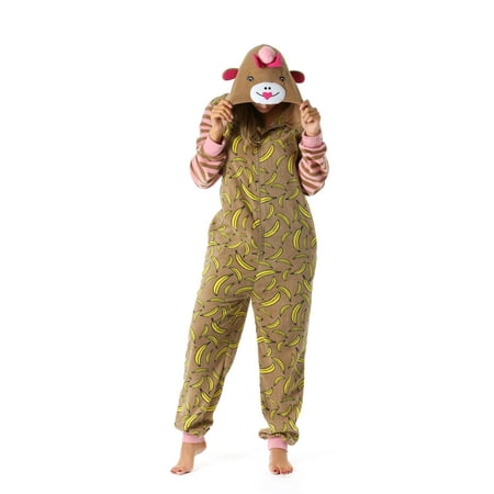 

Just Love Animal Print Microfleece Adult Onesie One-Piece Pajamas (Medium)