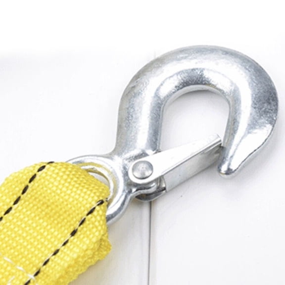 300Cm 3Tons Car Towing Rope Strap Heavy Duty Nylon Alloy Steel Hook Rescue Tools Fangkenuo