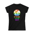 thumbnail image 3 of It's OK to Be Gay Pride Shirt Rainbow Flag Gay Lesbian Pride Womens T Shirts, 3 of 8