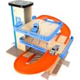 thumbnail image 4 of Small Foot Wooden Toys Multi-Level Parking Garage Complete Playset Designed For Children 3+, 4 of 4