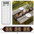 thumbnail image 3 of Deer Bear Table Runner Linen Burlap Table Runner 90 Inches Long Rustic Forest Sunset Pine Tree Natural Landscape Dresser Scarves for Kitchen Island Coffee Dining Room Party Holiday Decor 13"x90", 3 of 8