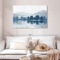 thumbnail image 2 of Elephant Stock Lake In The Valley Wall Art - Horizontal Canvas Wall Art - Living Room Wall Decor - Abstract Canvas - Gray And Blue Decor By Nan - 45" x 30", 2 of 8