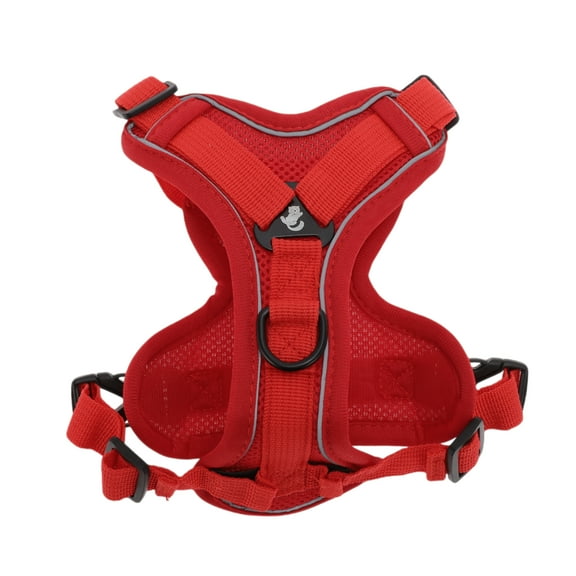 Unique Bargains Adjustable Cat Harness and Leash Set with Reflective Strips Escape Proof Vest Harnesses for Cats Red S