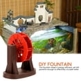 thumbnail image 3 of LEORX 1Pcs Red Plastic Simulated Water Wheel Model Decorative Water Wheel For Indoor Decoration, 3 of 8