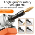 thumbnail image 4 of Cunxing Diamond Electric Tool Accessory: 6mm Straight Grinding to Polishing Conversion Head Set for Angle Grinder, Versatile Stone Carving & Polishing Tool with Durable Diamond Material for Intricate, 4 of 6