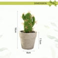 thumbnail image 2 of Mini planta de cactus artificial en maceta, decoración interior creativa, pequeña flor de simulación, 2 of 5