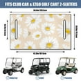 thumbnail image 3 of Flowers Decor 51 Inches by 31 Inches Golf Cart Seat Cover, Fit for Front Seats on Golf Carts Used in Resorts & Communities, 3 of 8